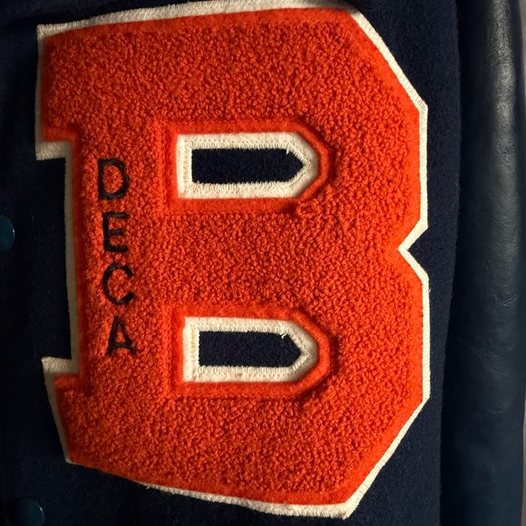 Vintage Denver Broncos Wool Faux Leather Varsity Jacket XL - Picture 5 of 7